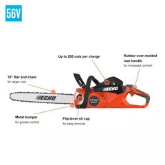 18 in. 56V Electric Battery Brushless Chainsaw - Image 3