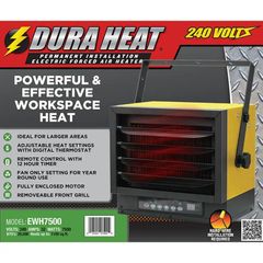 7500W Forced Air Electric Ceiling Garage Heater - Image 3