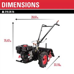 20 in. 212 cc Gas Rear Tine Tiller - Image 3