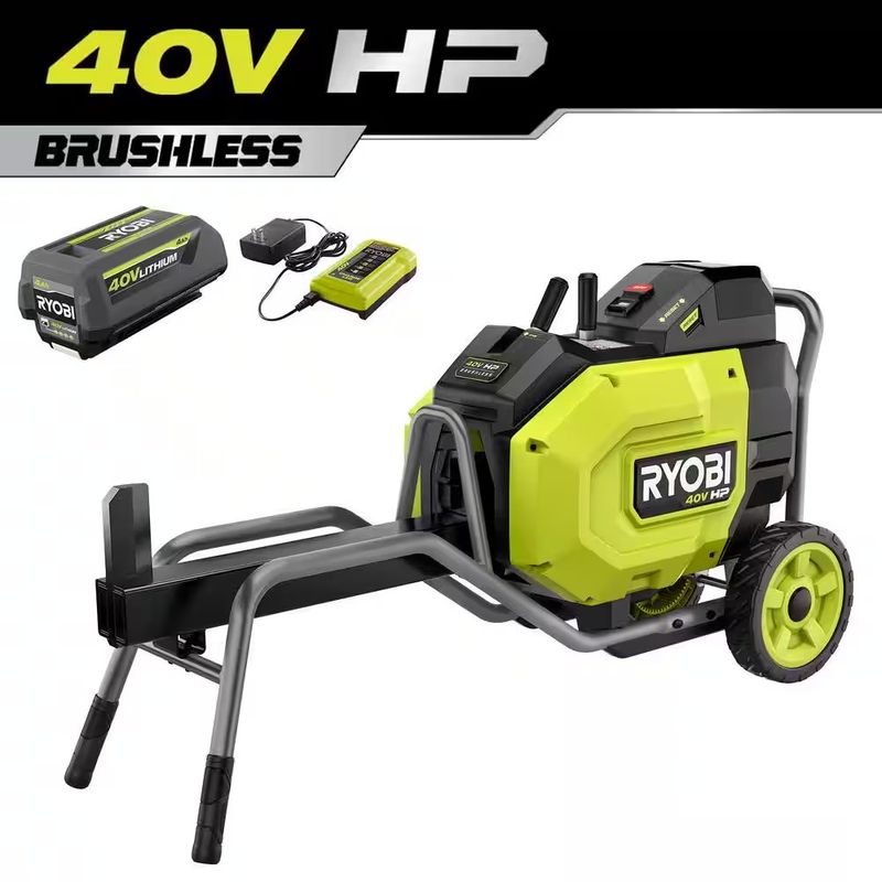 12-Ton Kinetic Battery Electric Log Splitter Kit - Image 1