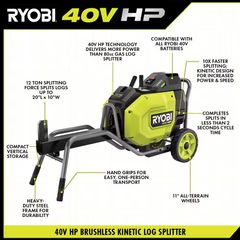 12-Ton Kinetic Battery Electric Log Splitter Kit - Image 4