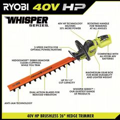 26 in. Cordless Battery Hedge Trimmer - Image 4