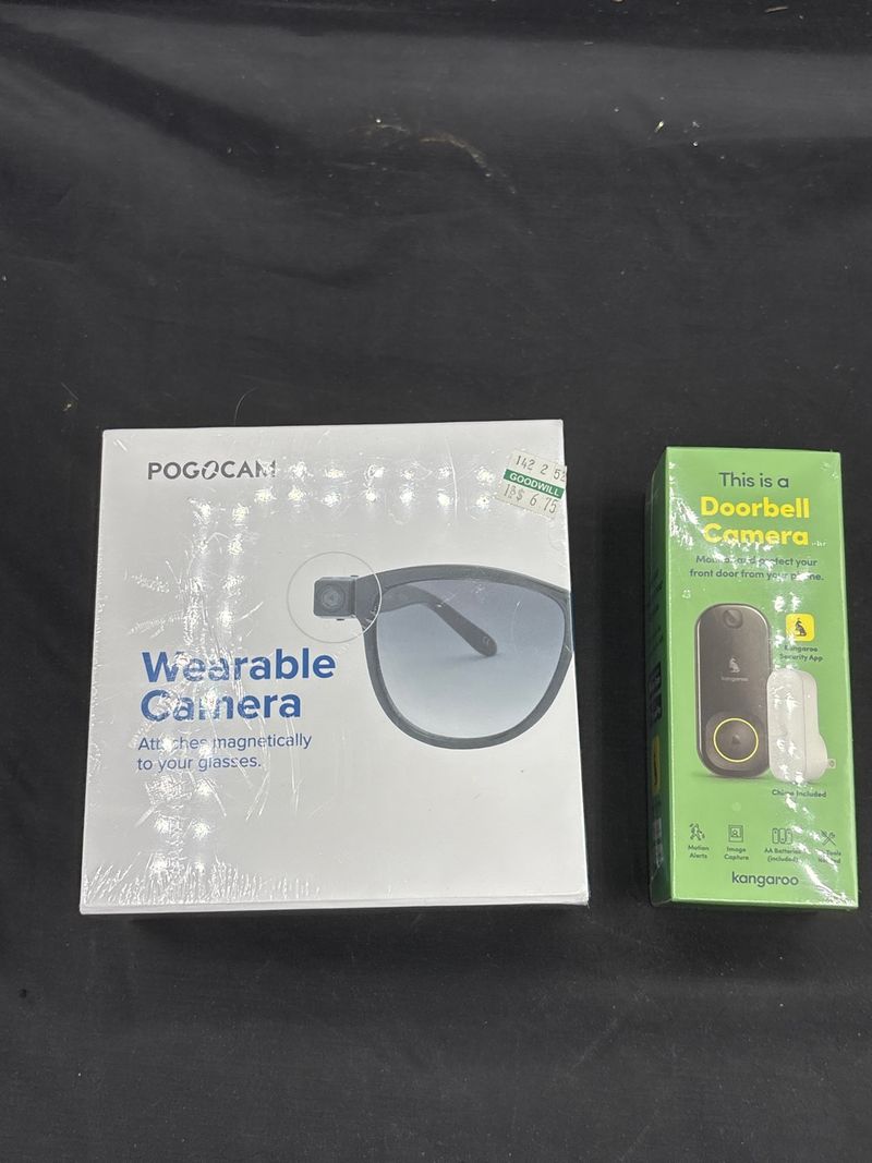 Sealed PogoCam Wearable Camera and Kangaroo Doorbell Camera