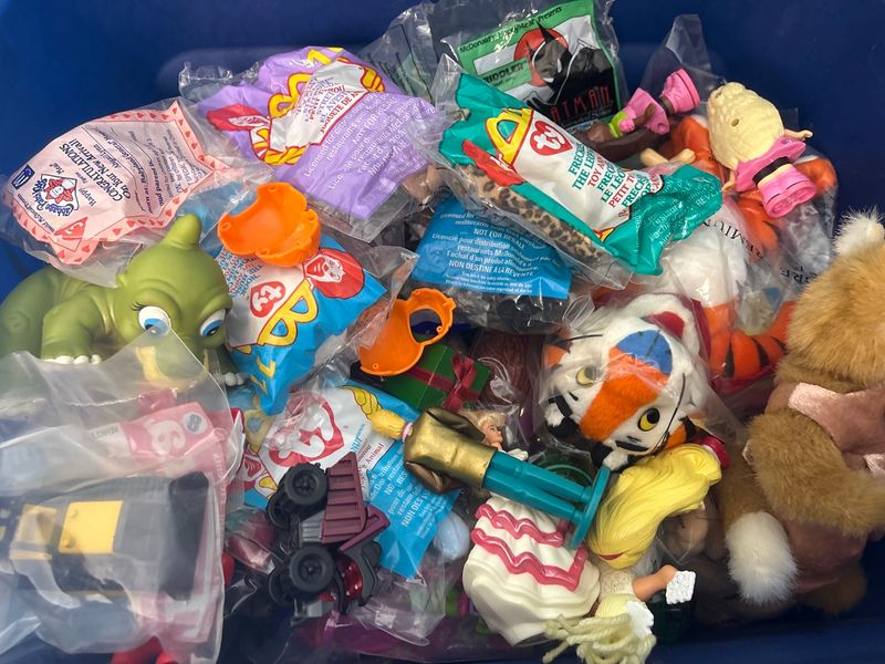 Assorted McDonald's Happy Meal Toys and Plush Figures Lot
