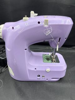 Dressmaker Deluxe Lavender Compact Portable Mini Sewing Machine Lot - Image 3