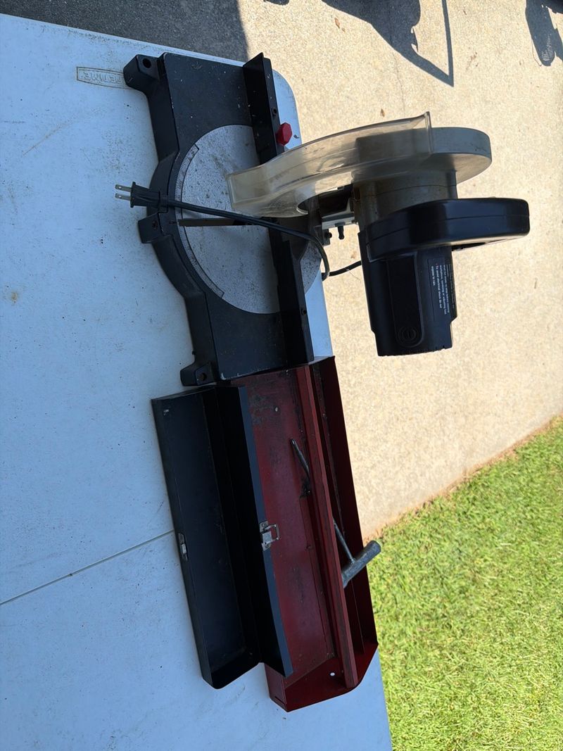 Pro Tech Model 7202 8 1/4 Inch Miter Saw with Metal Tool Caddy - Image 1