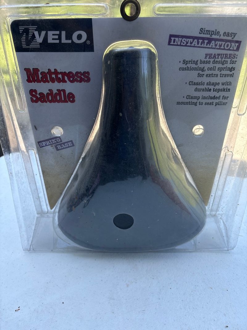 Velo Bicycle Mattress Saddle Seat with Spring Base Cushioning