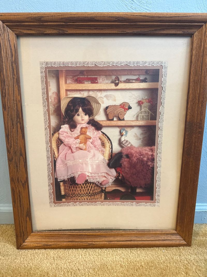 Framed Photograph Doll's Favorite Chair by Stephanie Wall Decor