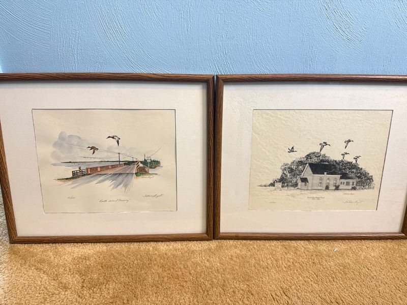 Fletcher Bryant Signed Limited Edition Framed Prints Pair