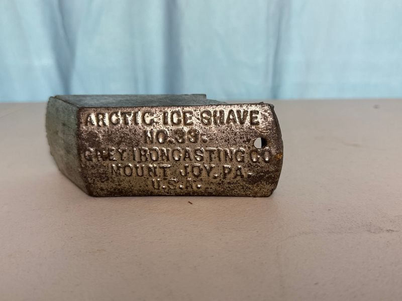 Antique Cast Iron Arctic Ice Shave No 33 Grey Iron Casting Co