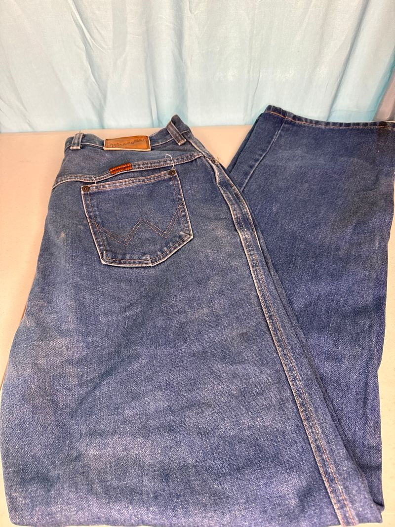 Wrangler Womens Fit Blue Denim Jeans Size 32 Made in USA