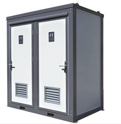 Double Person Mobile Toilet With Forklift Pockets - Image 1