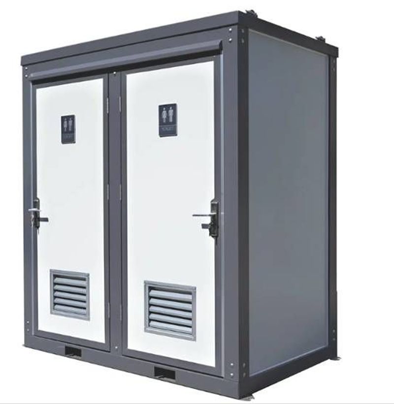 Double Person Mobile Toilet With Forklift Pockets - Image 1