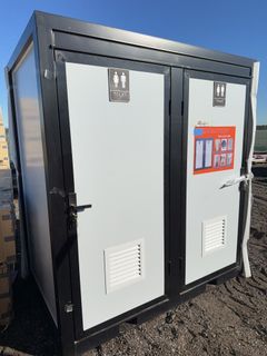 Double Person Mobile Toilet With Forklift Pockets - Image 2