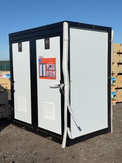 Double Person Mobile Toilet With Forklift Pockets - Image 3