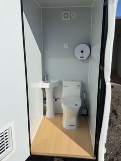 Double Person Mobile Toilet With Forklift Pockets - Image 6