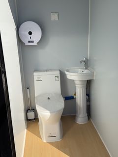 Double Person Mobile Toilet With Forklift Pockets - Image 9
