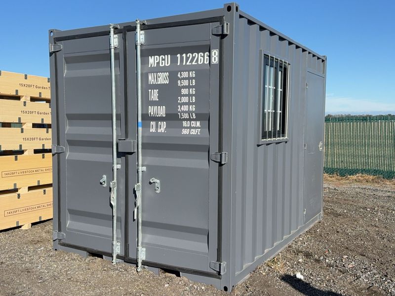 Steel Storage Container with Window and Door - Image 1