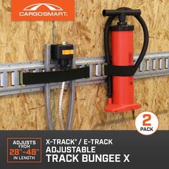 CargoSmart 28 in. to 48 in. W x 3/4 in. L Adjustable Track E-Track and X-Track Bungee Cord - 2 pk - Image 2
