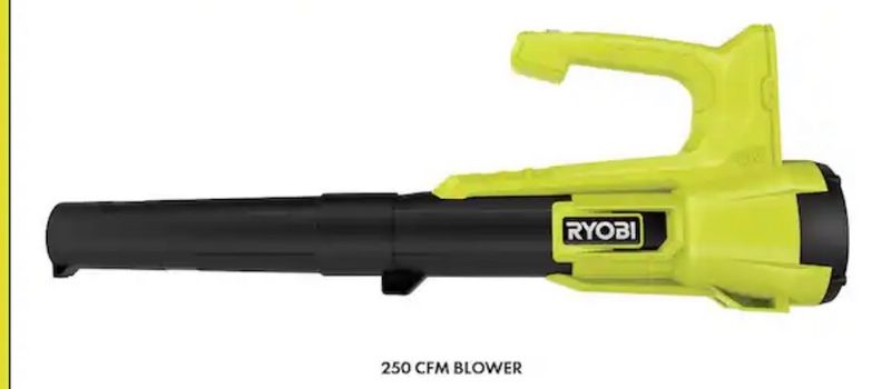 RYOBIONE+ 18V 90 MPH 250 CFM Cordless Battery Leaf Blower/Sweeper (Tool only) - Image 1