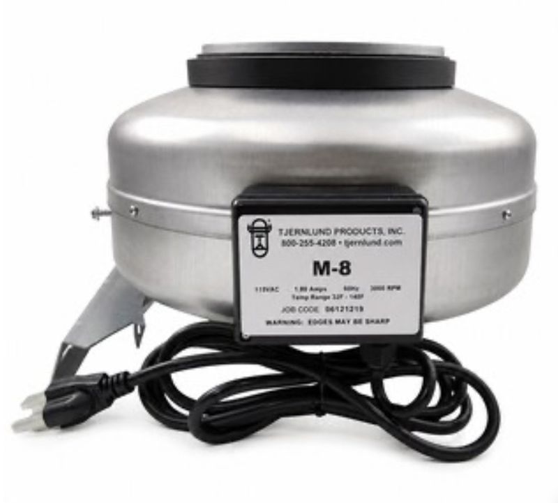 Tjernlund 8 in. Inline Duct Fan - Image 1