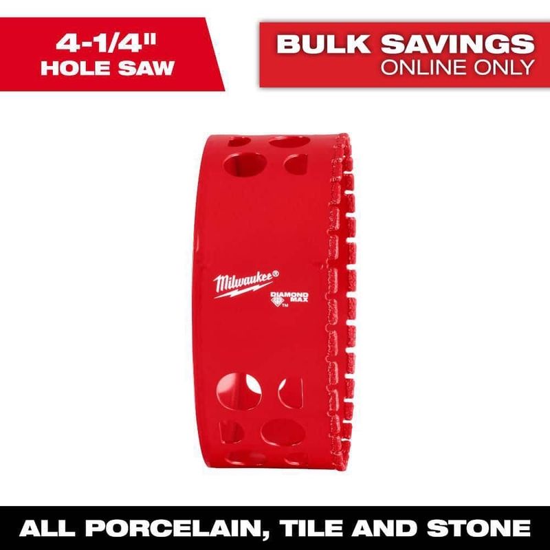 Milwaukee 4-1/4 in. Diamond Max Hole Saw 49-56-5687 - Image 1