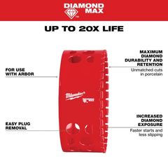 Milwaukee 4-1/4 in. Diamond Max Hole Saw 49-56-5687 - Image 3