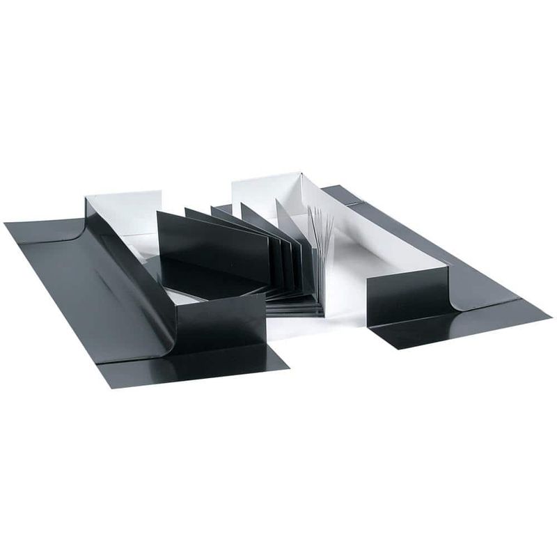 SUN-TEK 22-1/2 in. x 46-1/2 in. Aluminum Roof Flashing Kit for Curb Mount Skylights STEP FLASH 2549 - Image 1