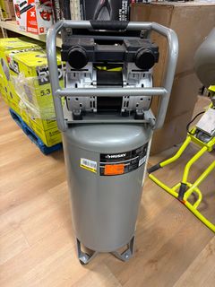Husky 27 Gal.165 PSI Vertical Electric Oil-Free Quiet Auto/Workshop Air Compressor with Dual Gauges and 2-Quick Couplers 3332741 - Image 7
