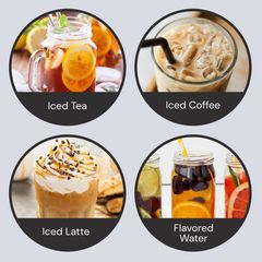 HomeCraft Cafe Ice 12-Cup Black Stainless Steel Iced-Coffee Maker HCIT3BS - Image 4