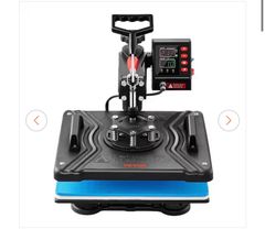 VEVORHeat Press 5 in 1 Heat Press Machine 12x15 Clamshell Sublimation Transfer Printer 900W Vinyl Heat Press - Image 1