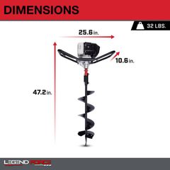 52 cc 2-Cycle Gas 1-Man Earth Auger - Image 3