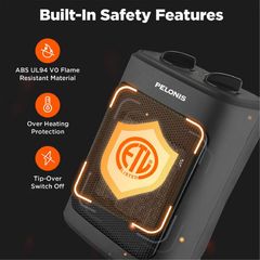 1500W 9 in. Electric Ceramic Space Heater - Image 4