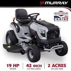 42 in. Automatic Gas Riding Lawn Tractor Mower - Image 1
