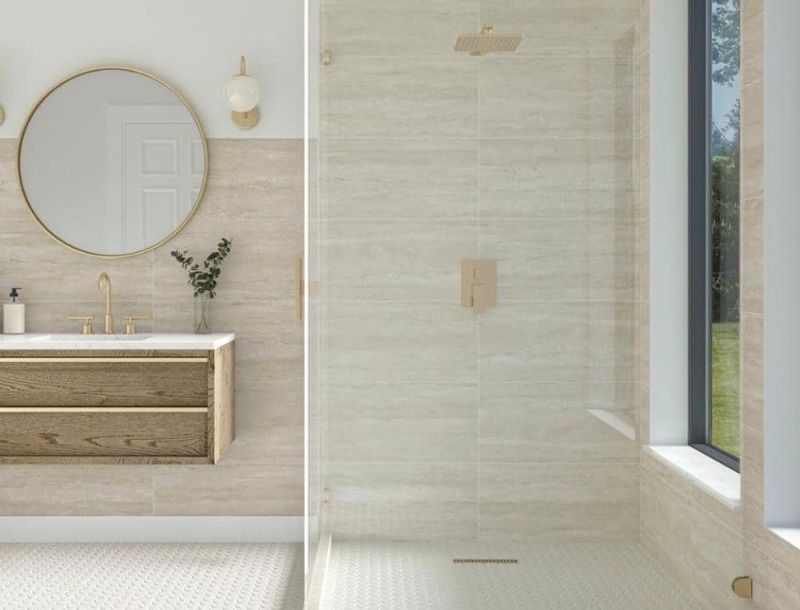 Daltile Secora Sandstone 15 in.  30 in.Matte Porcelain Stone Look Floor and Wall Tile (16.35 sq. ft./case)
