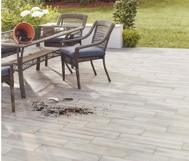 Lifeproof Shadow Wood 6 in.  24 in.Porcelain Floor and Wall Tile (14.55sq. ft. /case)