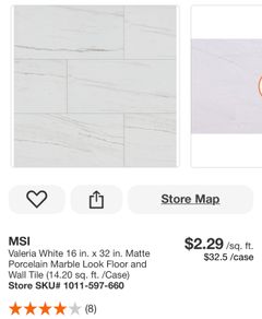 MSI Valeria White 16 in. x 32 in. Matte Porcelain Marble Look Floor and Wall Tile (14.20 sq. ft. /Case) - Image 2