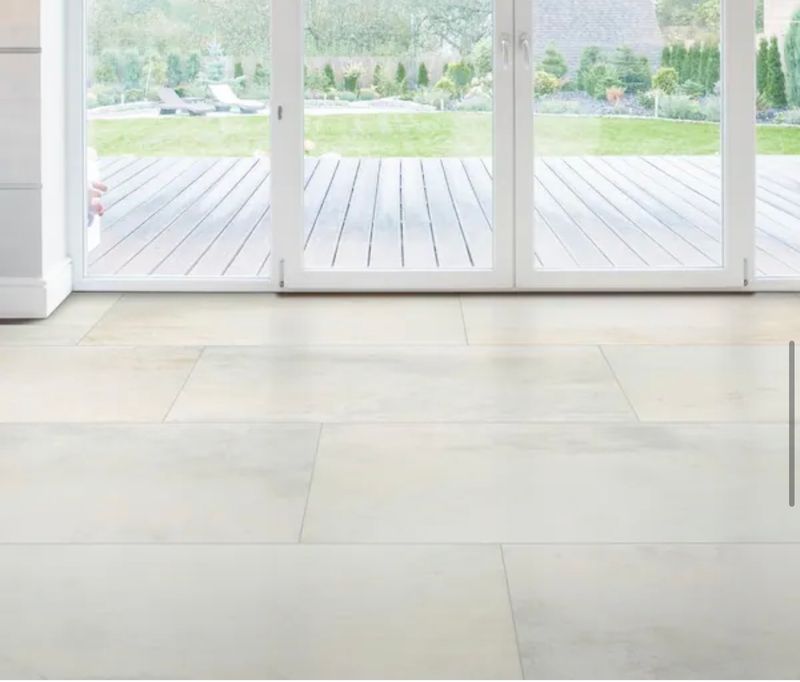 Metallic Blanche 24 in. x 48 in. Matte Porcelain Stone Look Floor and Wall Tile (16 sq. ft. /Case)