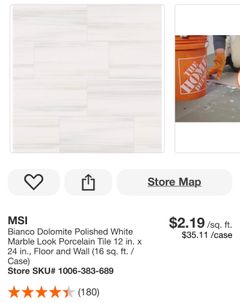 MSI  Marble Look Porcelain Tile 12 in. 24 in.,Bianco Dolomite Polished White Floor and Wall (16 sq. ft. /Case) - Image 2