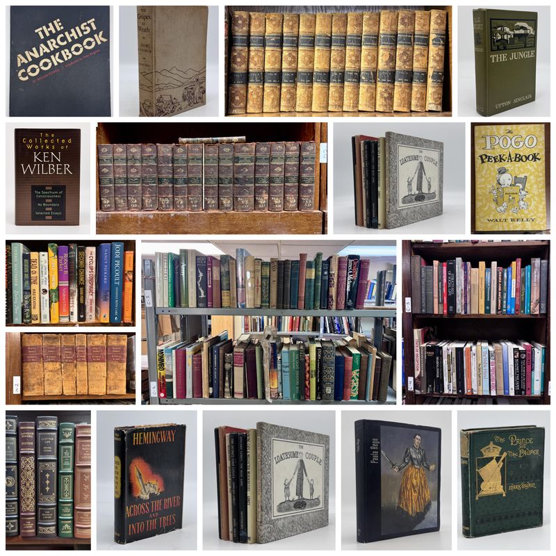 Quinns 1410 Book Shelf Lot Auction banner