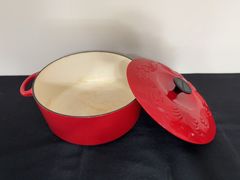 Chantal Red Enamel Cast Iron Dutch Oven - Image 1