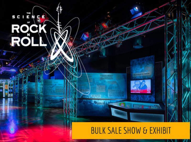 M30562 Science of Rock N' Roll Exhibition Complete Liquidation Auction Of The Exhibition banner