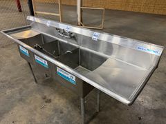 Patriot MKS3-2D-18 3-Compartment Sink - Image 1