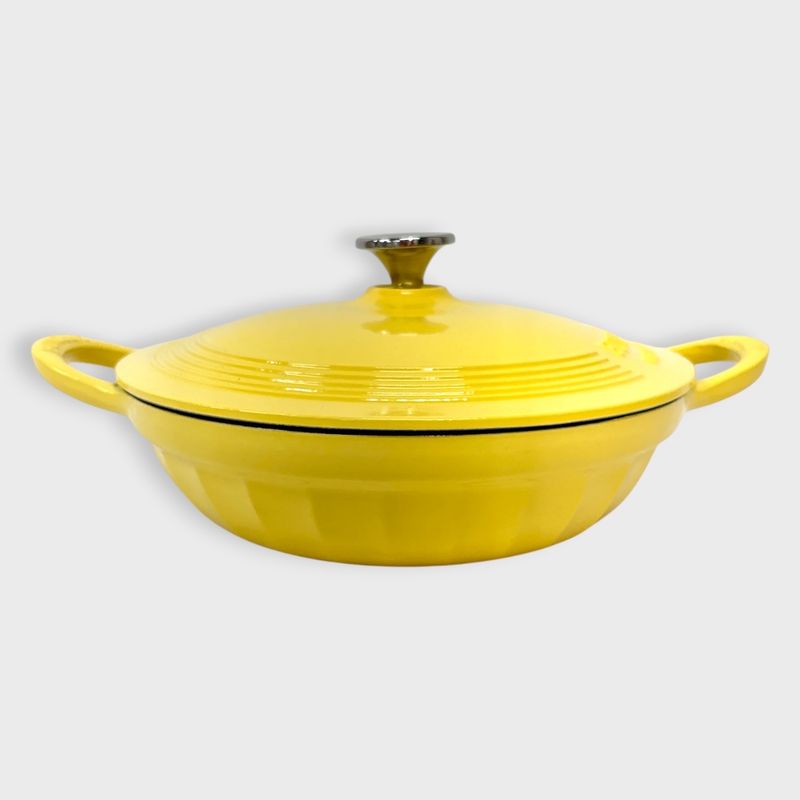 Le Creuset Enameled Cast Iron Braiser with Lid Yellow
