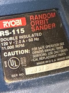 Ryobi Orbital and Compact Sanders  - Image 4