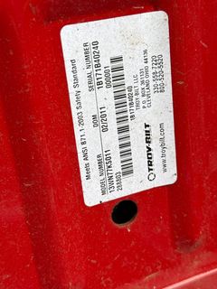 Troy-Bilt Riding Mower, Push Mower and Tiller  - Image 9
