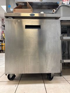 Stainless Steel Under Counter Refrigerator on Casters - Image 1