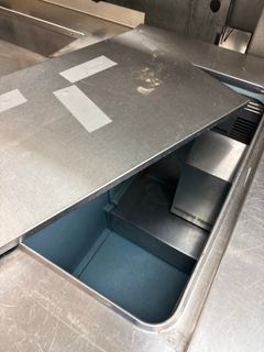 Three-Door Stainless Refrigerated Prep Table - Image 6