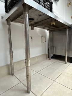 Stainless Steel Work Table with Adjustable Legs - Image 3