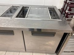 Three-Door Stainless Refrigerated Prep Table - Image 3